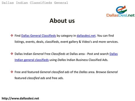 dallas indian classifieds